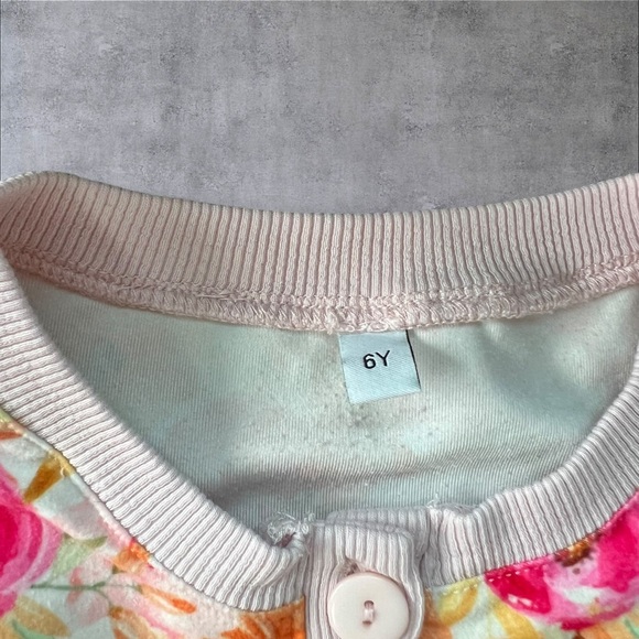 Jane + Jo Pumpkin Floral Pajamas Size 6 - Picture 3 of 12